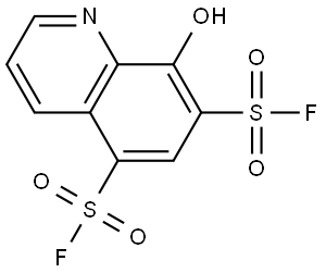 8-hydroxyquinoline-5,7-disulfonyl difluoride Structure