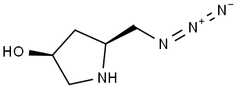 (3S,5S)-5-(azidomethyl)pyrrolidin-3-ol Structure