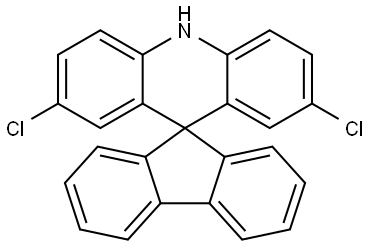 2,7-dichloro-10H-spiro[acridine-9,9'-fluorene] Structure