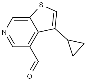 3-Cyclopropylthieno[2,3-c]pyridine-4-carbaldehyde Structure