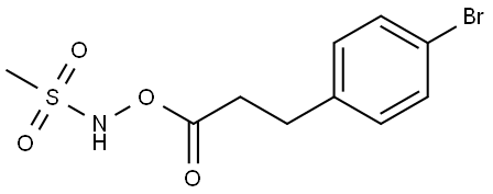 N-((3-(4-Bromophenyl)propanoyl)oxy)methanesulfonamide Structure