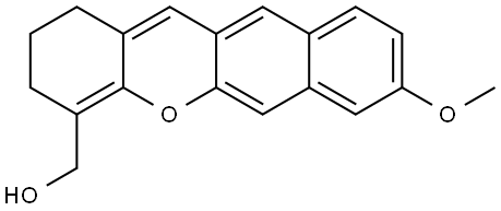 (8-methoxy-2,3-dihydro-1H-benzo[b]xanthen-4-yl)methanol Structure