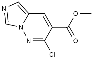 methyl 2‑chloroimidazo[1,5‑b]pyridazine‑3‑carboxylate Structure