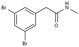 Benzeneacetamide, 3,5-dibromo-N-methyl- Structure