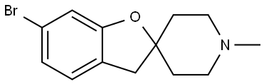 6-bromo-1'-methyl-3H-spiro[benzofuran-2,4'-piperidine] Structure
