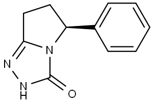 (S)-5-Phenyl-2,5,6,7-tetrahydro-3H-pyrrolo[2,1-c][1,2,4]triazol-3-one Structure