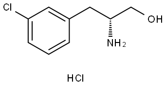 (R)-2-amino-3-(3-chlorophenyl)propan-1-ol hydrochloride Structure