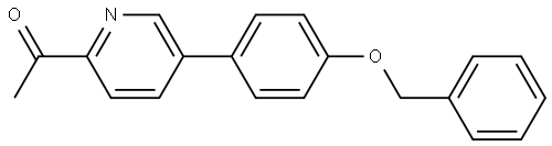 Ethanone, 1-[5-[4-(phenylmethoxy)phenyl]-2-pyridinyl]- Structure