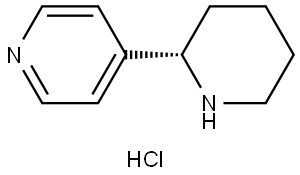 (S)-4-(piperidin-2-yl)pyridine hydrochloride Structure