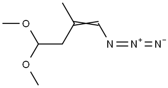 (1Z)-1-azido-4,4-dimethoxy-2-methylbut-1-ene Structure