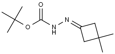 2-methylpropan-2-yl [2-(3,3-dimethylcyclobutylidene)diazanyl]methanoate Structure