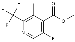4-Pyridinecarboxylic acid, 5-fluoro-3-methyl-2-(trifluoromethyl)-, methyl ester Structure