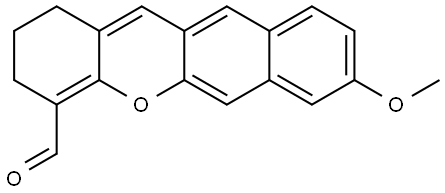 8-methoxy-2,3-dihydro-1H-benzo[b]xanthene-4-carbaldehyde Structure