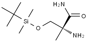 (R)-2-Amino-3-((tert-butyldimethylsilyl)oxy)-2-methylpropanamide Structure