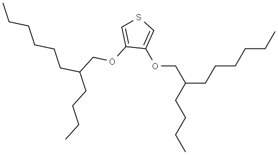 3,4-bis((2-butyloctyl)oxy)thiophene Structure