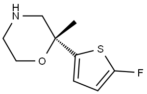 (R)-2-(5-fluorothiophen-2-yl)-2-methylmorpholine Structure
