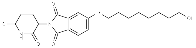 2-(2,6-dioxopiperidin-3-yl)-5-((8-hydroxyoctyl)oxy)isoindoline-1,3-dione Structure