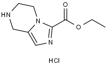 Ethyl 5,6,7,8-tetrahydroimidazo[1,5-a]pyrazine-3-carboxylate dihydrochloride Structure