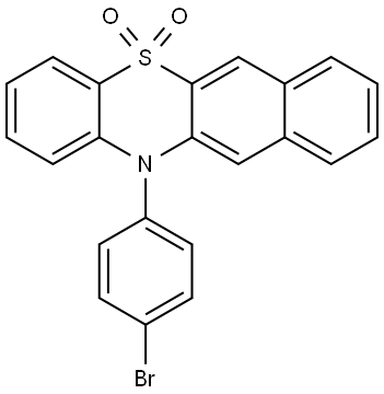 12-(4-bromophenyl)-12H-benzo[b]phenothiazine 5,5-dioxide Structure