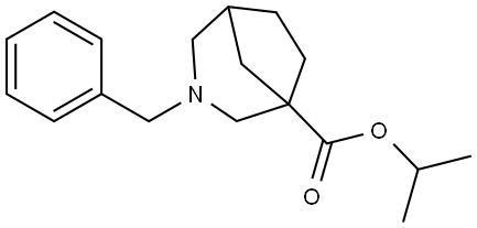 3-Azabicyclo[3.2.1]octane-1-carboxylic acid, 3-(phenylmethyl)-, 1-methylethyl ester Structure