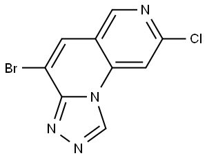 4-Bromo-8-chloro-[1,2,4]triazolo[4,3-a][1,6]naphthyridine Structure