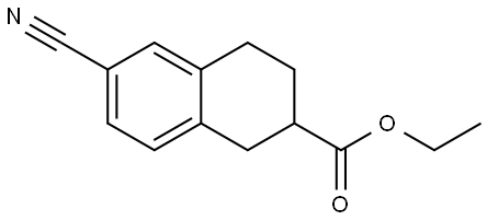ethyl 6-cyano-1,2,3,4-tetrahydronaphthalene-2-carboxylate Structure