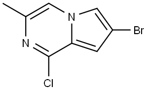 7-bromo-1-chloro-3-methylpyrrolo[1,2-a]pyrazine Structure
