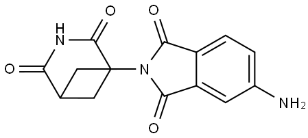 1-(5-Amino-1,3-dioxoisoindolin-2-yl)-3-azabicyclo[3.1.1]heptane-2,4-dione Structure
