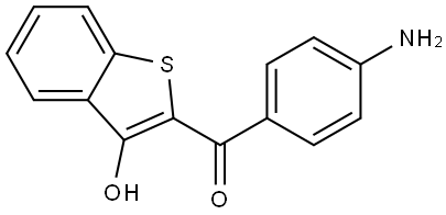 (4-aminophenyl)(3-hydroxybenzo[b]thiophen-2-yl)methanone Structure
