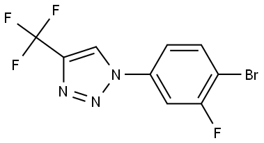 1H-1,2,3-Triazole, 1-(4-bromo-3-fluorophenyl)-4-(trifluoromethyl)- Structure
