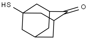 Tricyclo[3.3.1.13,7]decan-2-one, 5-mercapto- Structure