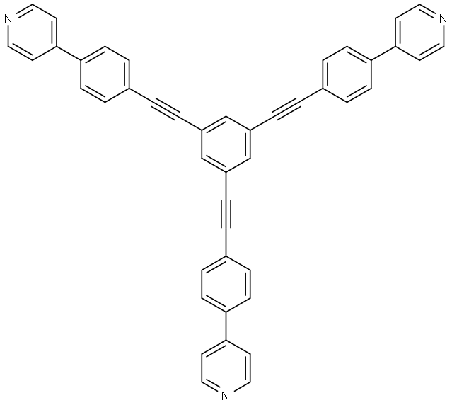 1,3,5-tris((4-(pyridin-4-yl)phenyl)ethynyl)benzene Structure