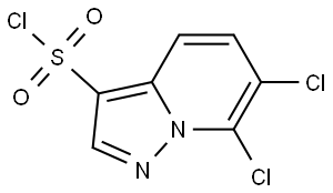 6,7-dichloropyrazolo[1,5-a]pyridine-3-sulfonyl chloride Structure
