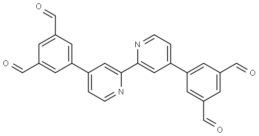 5,5'-([2,2'-bipyridine]-4,4'-diyl)diisophthalaldehyde Structure