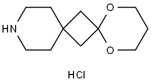 1,5-Dioxa-11-azadispiro[5.1.5.1]tetradecane, hydrochloride (1:1) Structure