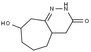 8-Hydroxy-2,4,4a,5,6,7,8,9-octahydro-3H-cyclohepta[c]pyridazin-3-one Structure