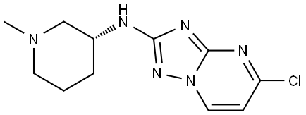 [1,2,4]Triazolo[1,5-a]pyrimidin-2-amine, 5-chloro-N-[(3R)-1-methyl-3-piperidinyl] Structure