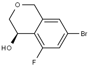 (R)-7-Bromo-5-fluoroisochroman-4-ol Structure