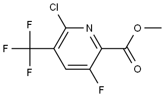 Methyl 6-chloro-3-fluoro-5-(trifluoromethyl)picolinate Structure