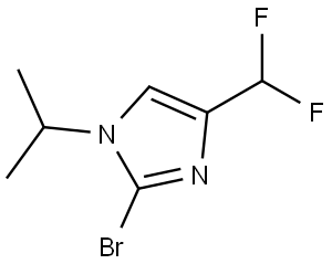 2-Bromo-4-(difluoromethyl)-1-isopropyl-1H-imidazole Structure