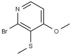 2-Bromo-4-methoxy-3-(methylthio)pyridine Structure