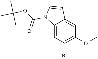 1H-Indole-1-carboxylic acid,6-bromo-5-methoxy-,1,1-dimethylethyl ester Structure