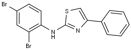 N-(2,4-dibromophenyl)-4-phenylthiazol-2-amine Structure