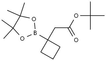 tert-Butyl 2-(1-(4,4,5,5-tetramethyl-1,3,2-dioxaborolan-2-yl)cyclobutyl)acetate Structure