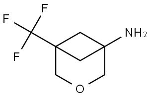 5-(Trifluoromethyl)-3-oxabicyclo[3.1.1]heptan-1-amine Structure