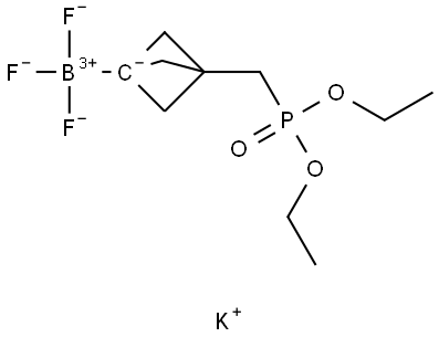 Potassium (3-((diethoxyphosphoryl)methyl)bicyclo[1.1.1]pentan-1-yl)trifluoroborate Structure