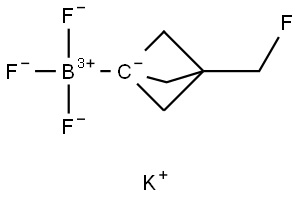 Potassium trifluoro(3-(fluoromethyl)bicyclo[1.1.1]pentan-1-yl)borate Structure