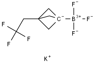 Potassium trifluoro(3-(2,2,2-trifluoroethyl)bicyclo[1.1.1]pentan-1-yl)borate Structure