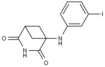 1-((3-Iodophenyl)amino)-3-azabicyclo[3.1.1]heptane-2,4-dione Structure