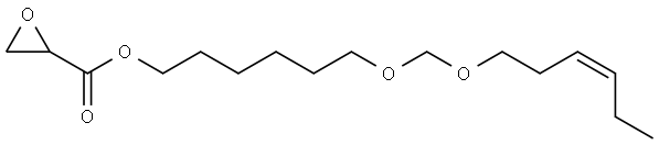 (Z)-6-((hex-3-en-1-yloxy)methoxy)hexyl oxirane-2-carboxylate Structure